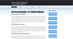 Desktop Screenshot of newchatworld.com